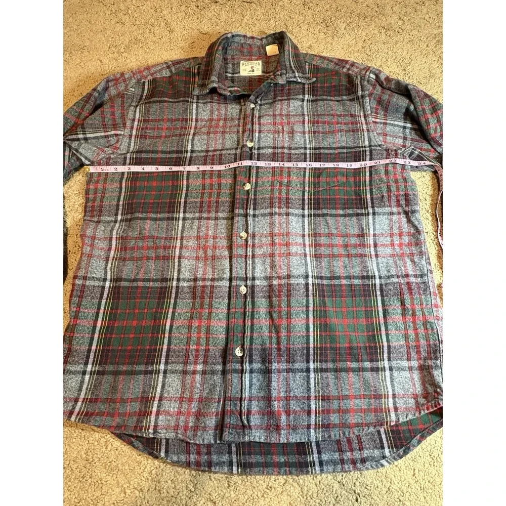 Redhead Shirts Men's Long Sleeve Button Down Flannel Large 100% Cotton